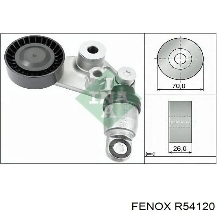Купити ABTHY1020 Tenacity Натягувач приводного ременя