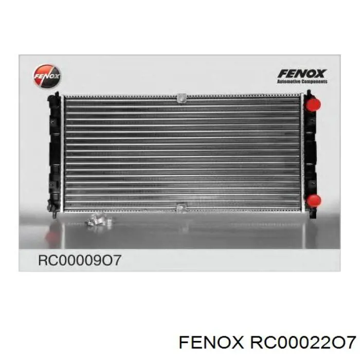 RC00022O7 Fenox радіатор охолодження двигуна