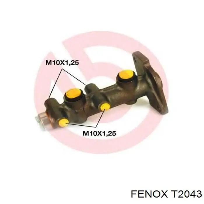 Головний гальмівний циліндр T2043 Fenox