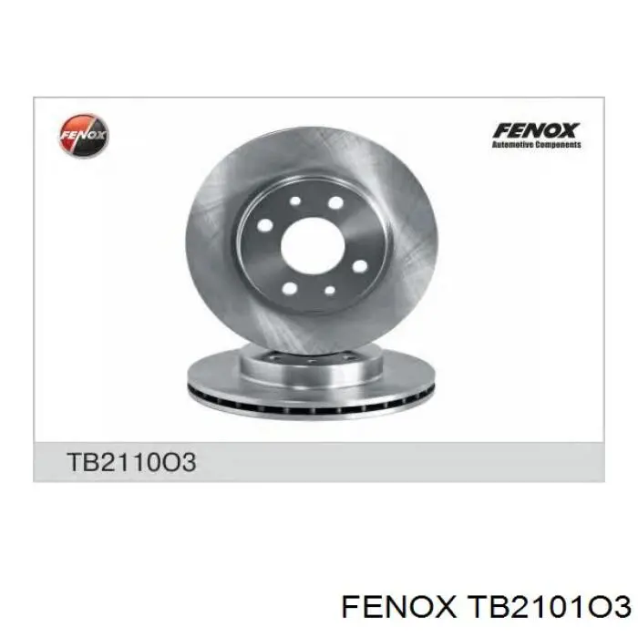 TB2101O3 Fenox диск гальмівний передній