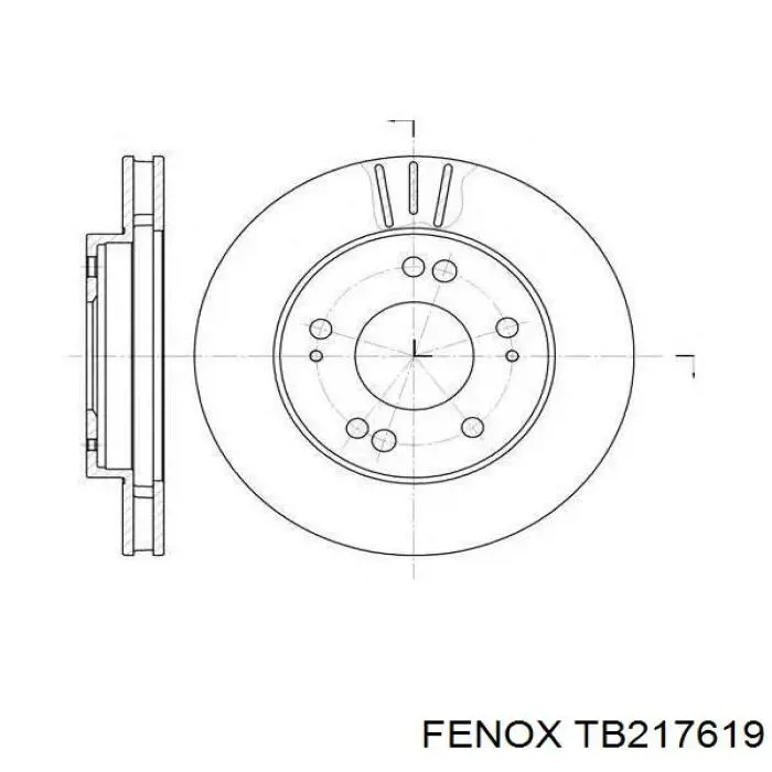 Диск гальмівний передній MB668108 Eagle Eyes