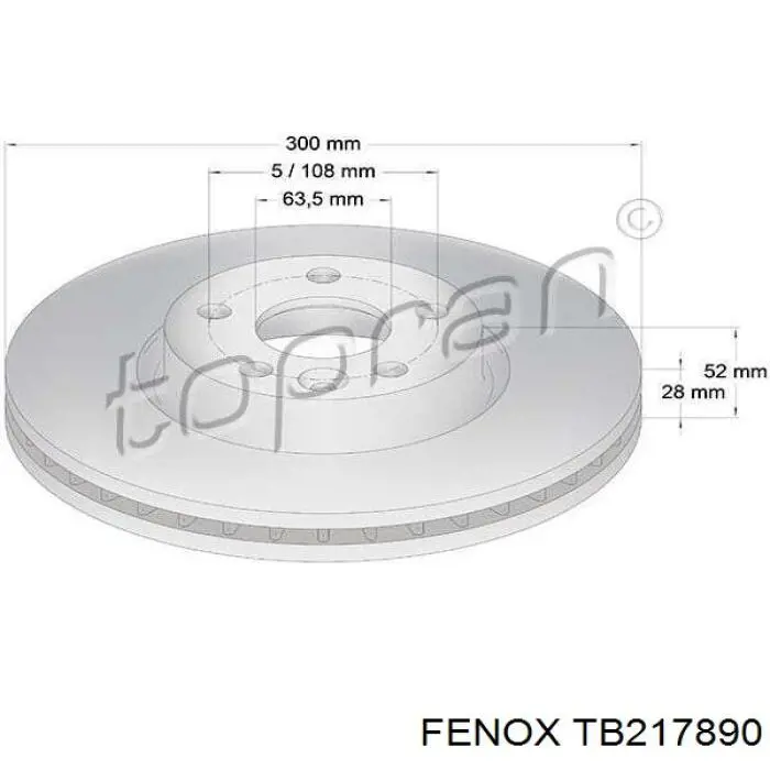 Диск переднього гальма Ford 7G911125DA ціна, від 55.51 USD