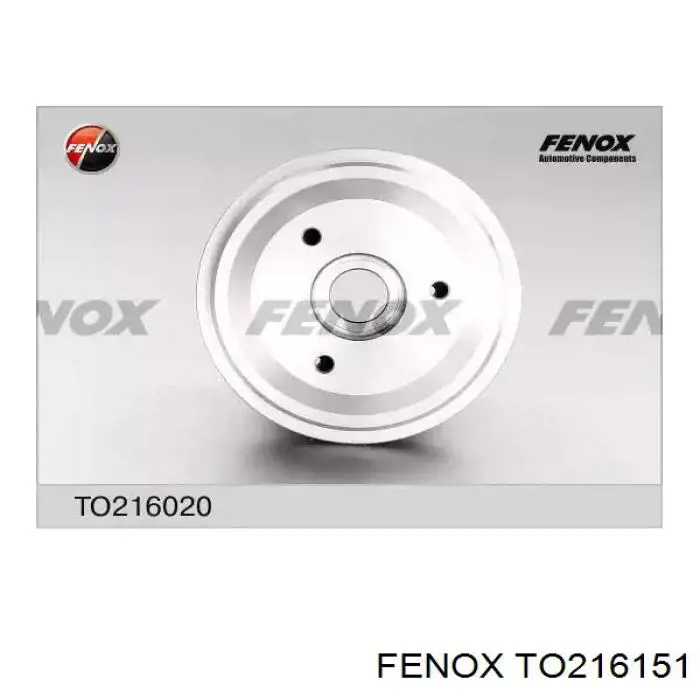 TO216151 Fenox барабан гальмівний задній