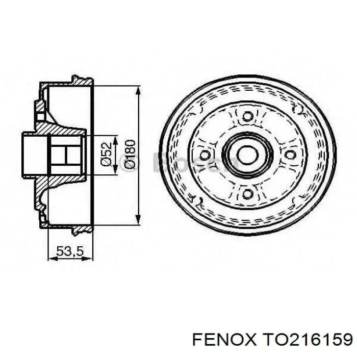 Барабан гальмівний задній 7700752363 Renault (RVI)