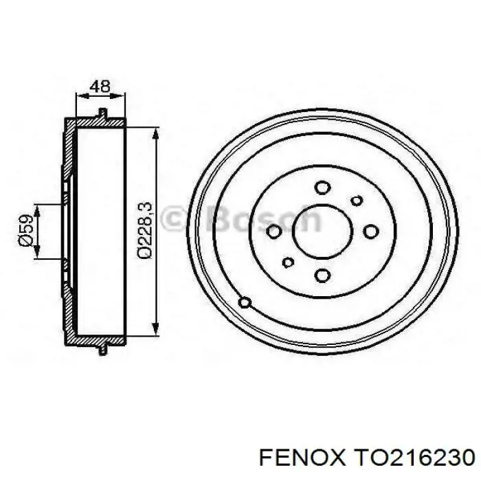 Купити 52015299 Fiat/Alfa/Lancia Барабан гальмівний задній