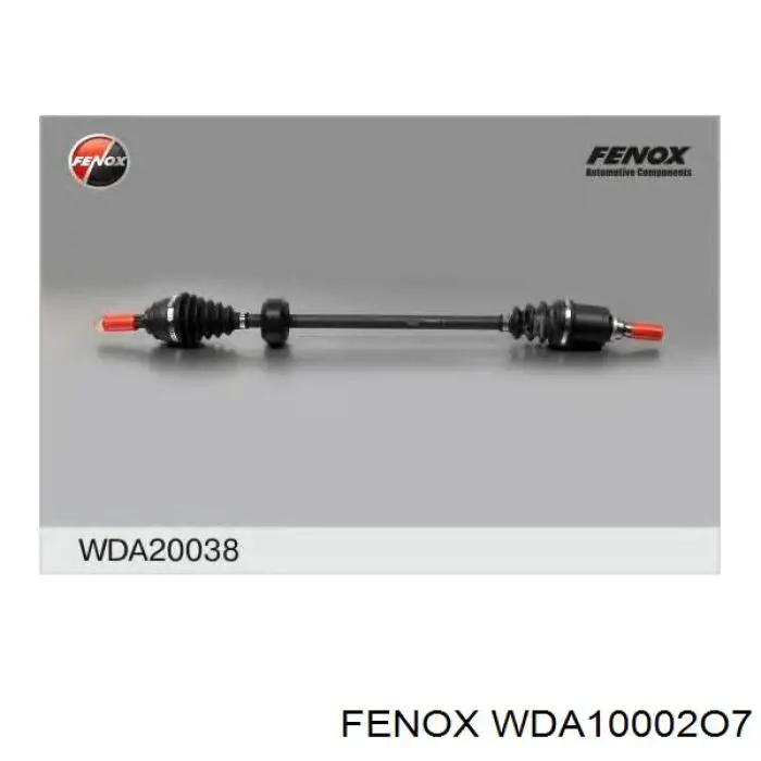 WDA10002O7 Fenox піввісь (привід передня, ліва)