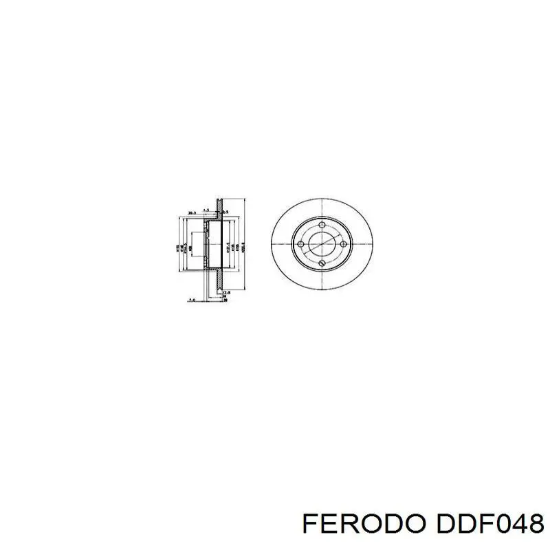 Купити DDF048 Ferodo Ротор гальмівний