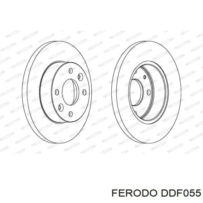 Купити DDF055 Ferodo Ротор гальмівний