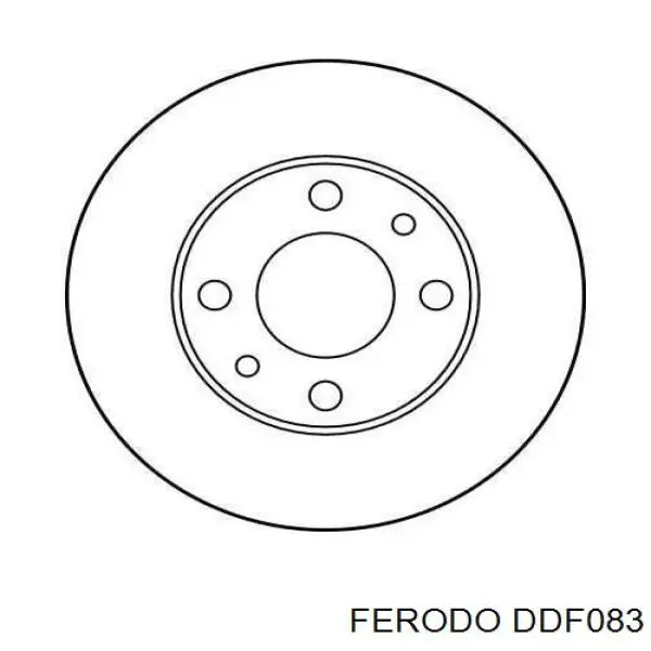 Диск гальмівний передній Ferodo DDF083