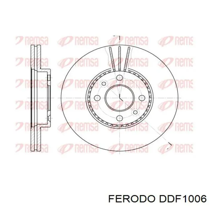 Диск переднього гальма Ferodo DDF1006 ціна, від 35.25 USD