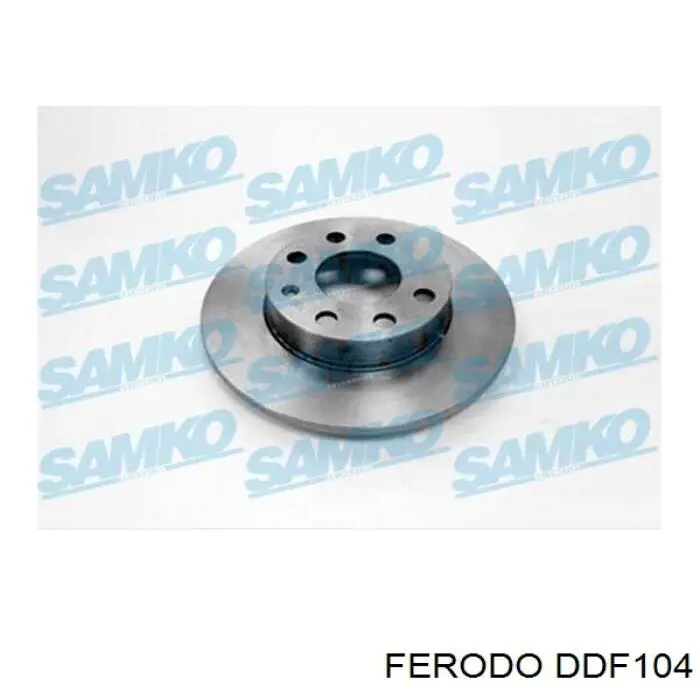DDF104 Ferodo диск гальмівний передній