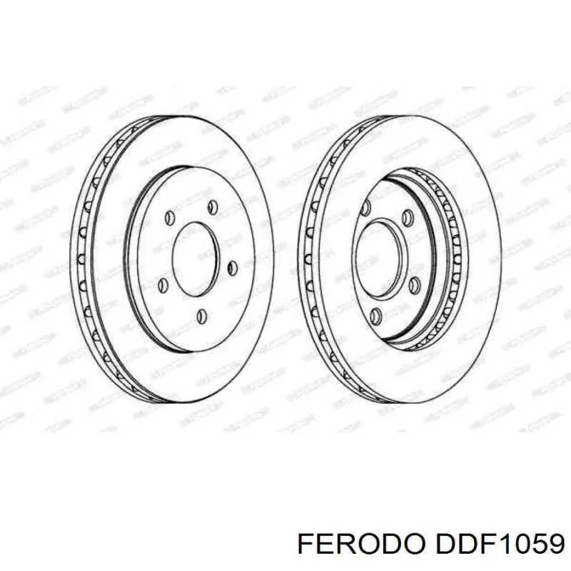 Диск гальмівний передній Ferodo DDF1059