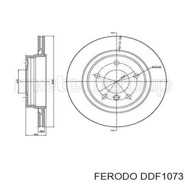 Гальмівні диски DDF1073 Ferodo