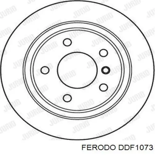 Диск гальмівний задній Ferodo DDF1073