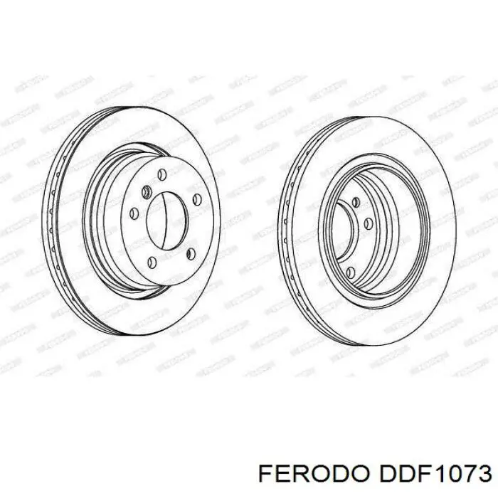 DDF1073 Ferodo диск гальмівний задній