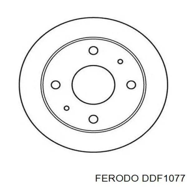 Гальмівні диски передні DDF1077 Ferodo