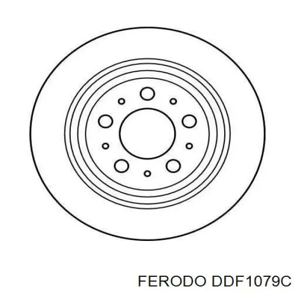 DDF1079C Ferodo Дискові гальма