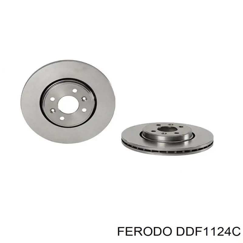 Диск гальмівний передній Ferodo DDF1124C