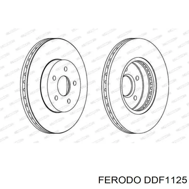 Диск переднього гальма Ferodo DDF1125 ціна, від 40.95 USD