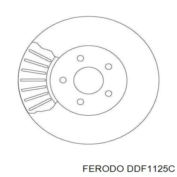 Купити DDF1125C Ferodo Ротор гальмівний