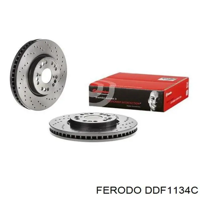 Гальмівні диски передні DDF1134C Ferodo