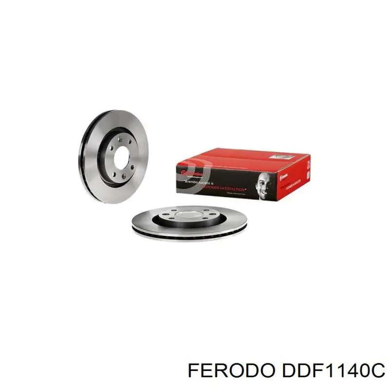 Диск переднього гальма Ferodo DDF1140C ціна, від 33.26 USD