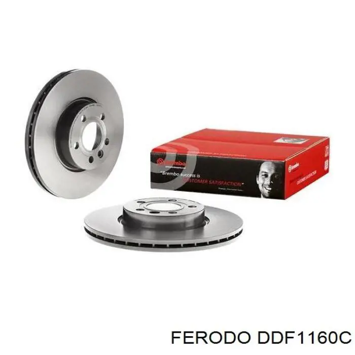 Диск переднього гальма Ferodo DDF1160C ціна, від 56.49 USD