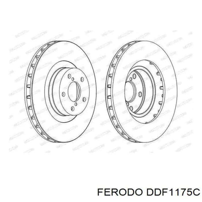 DDF1175C Ferodo Гальмо дискове переднє