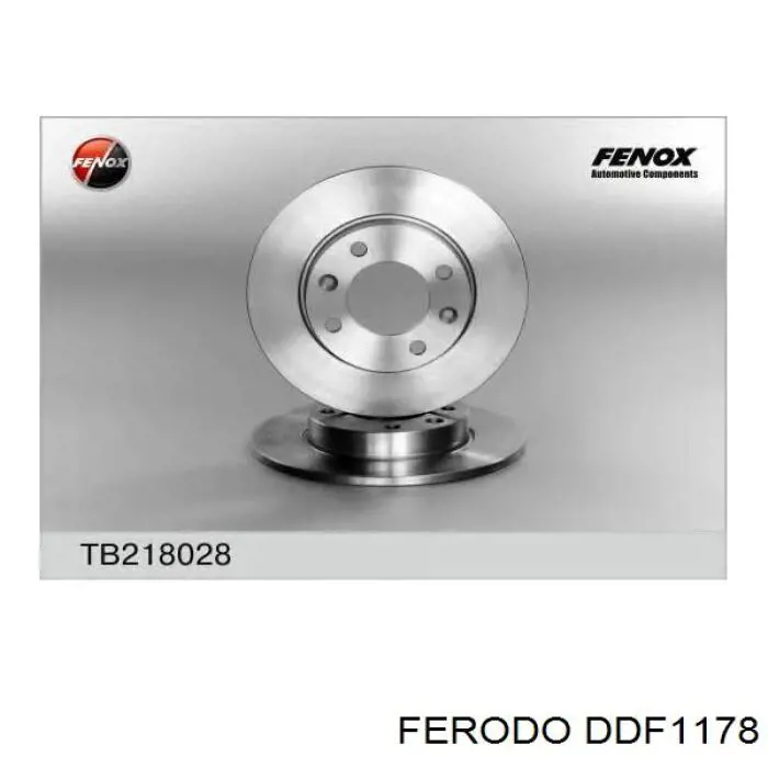 Диск гальмівний задній Ferodo DDF1178