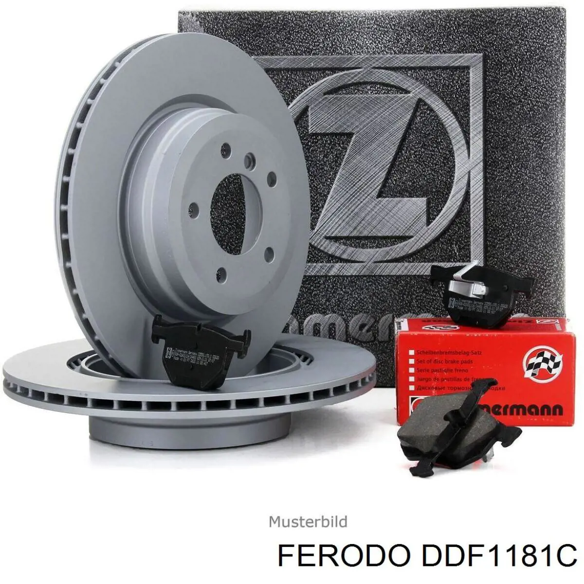 DDF1181C Ferodo диск гальмівний задній