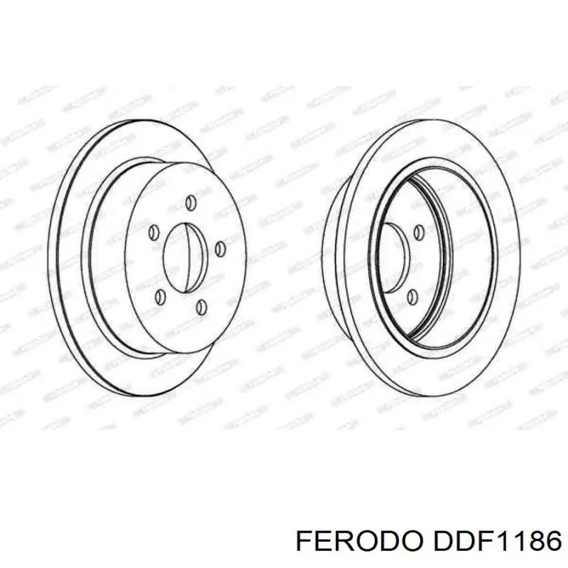 DDF1186 Ferodo Дискові гальма