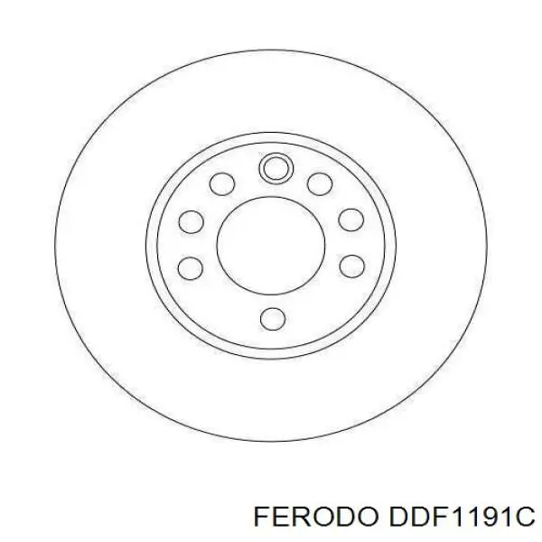 Гальмівні диски передні DDF1191C Ferodo