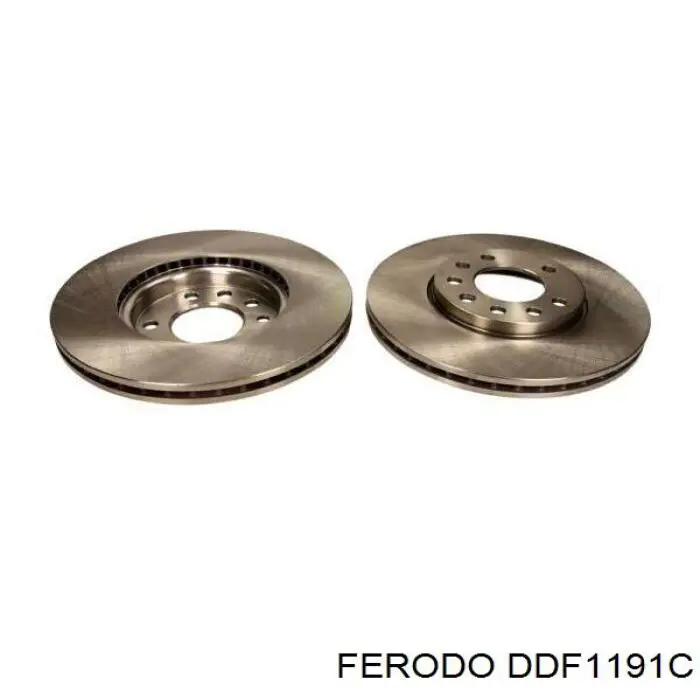 Диск переднього гальма Ferodo DDF1191C ціна, від 42.39 USD