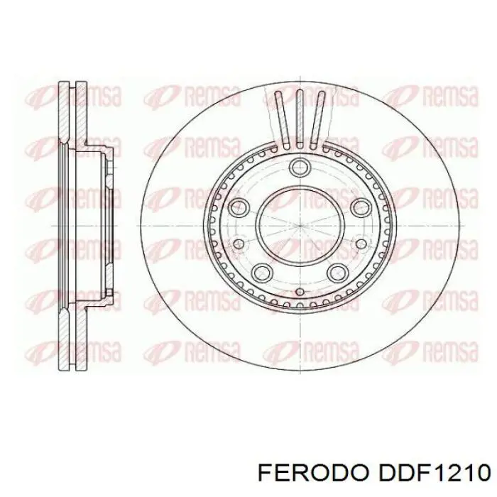 Гальмівні диски передні DDF1210 Ferodo