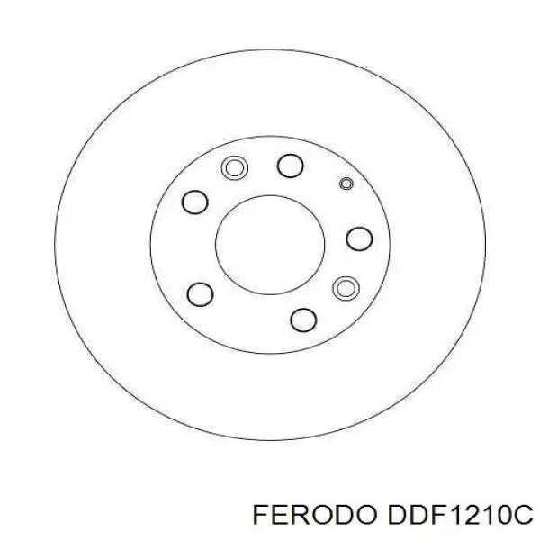 DDF1210C Ferodo Гальмо дискове переднє