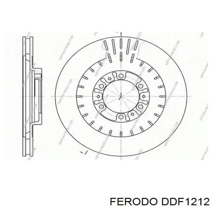 Купити DDF1212 Ferodo Ротор гальмівний