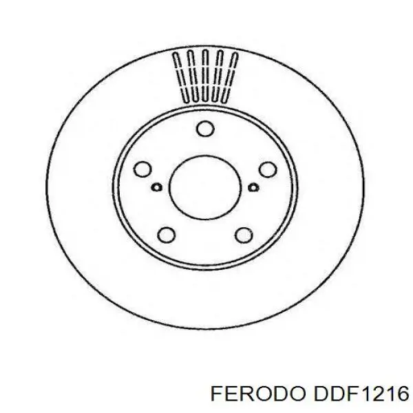 Гальмівні диски передні DDF1216 Ferodo