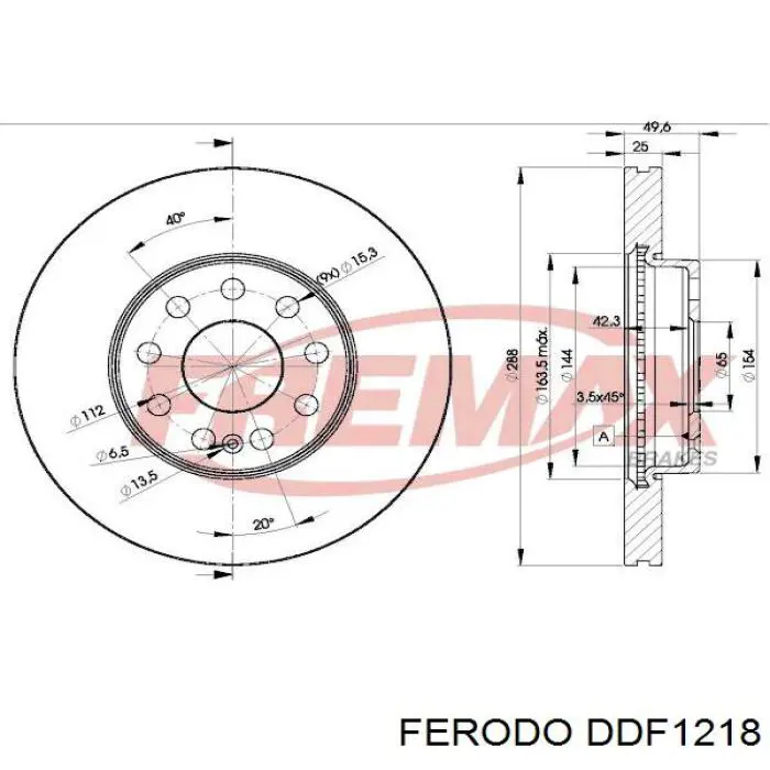DDF1218 Ferodo Ремкомплект передніх гальм