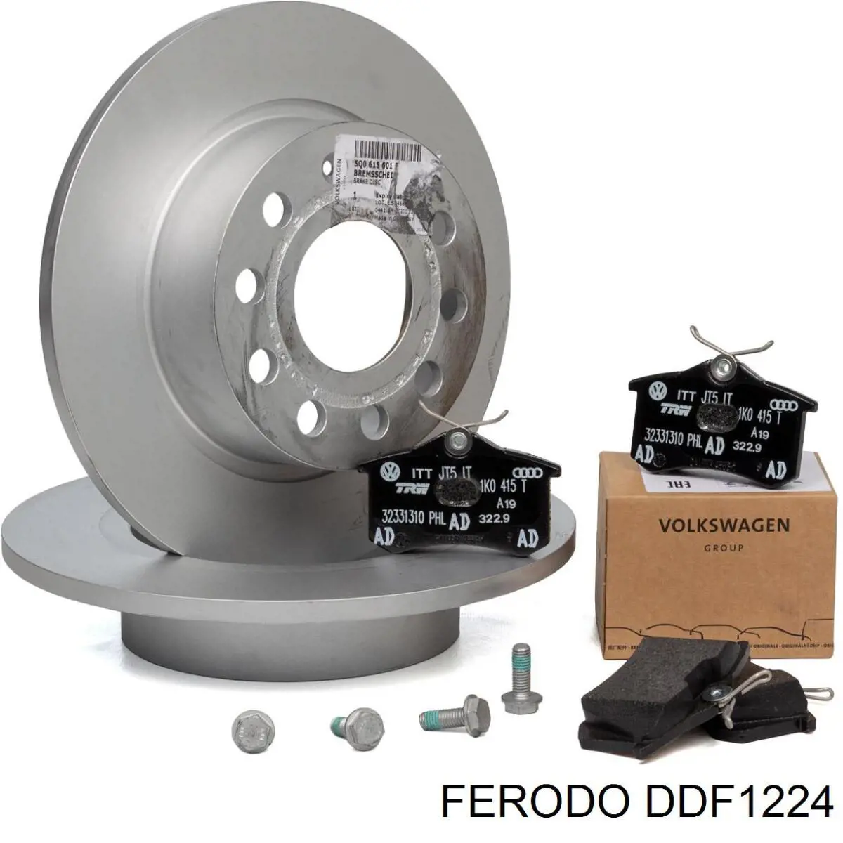 Купити DDF1224 Ferodo Диск заднього гальма