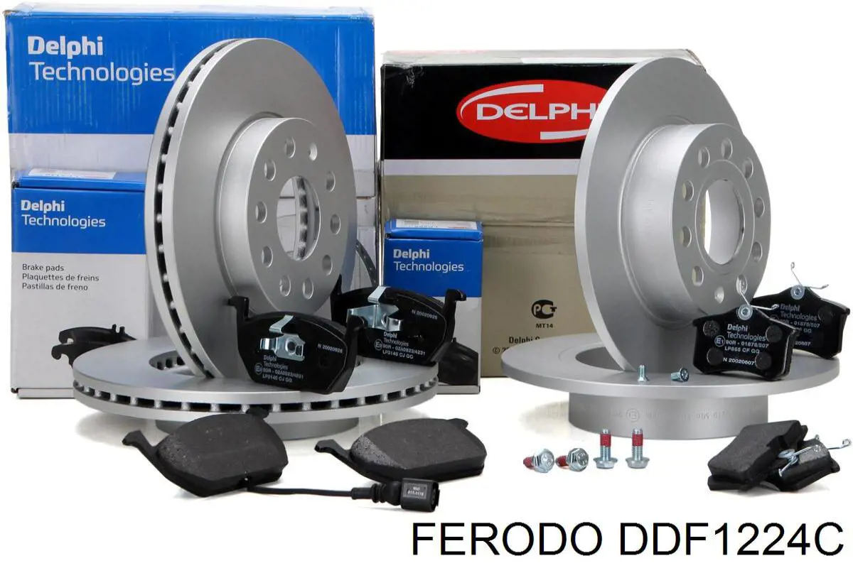 Задні дискові гальма Ferodo DDF1224C ціна, від 28.85 USD