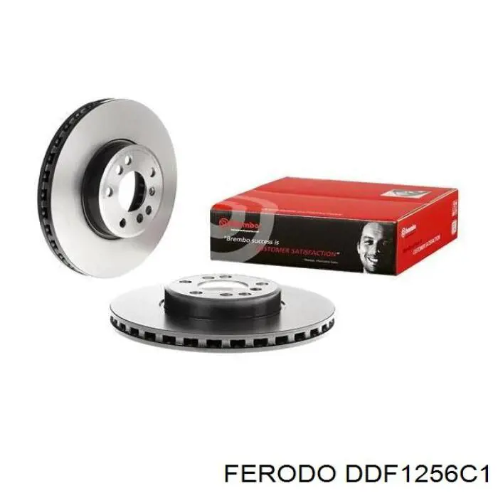 Гальмівні диски передні DDF1256C1 Ferodo