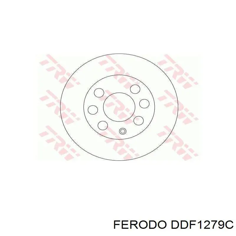 Диск гальмівний передній Ferodo DDF1279C