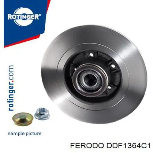 Гальмівні диски DDF1364C1 Ferodo