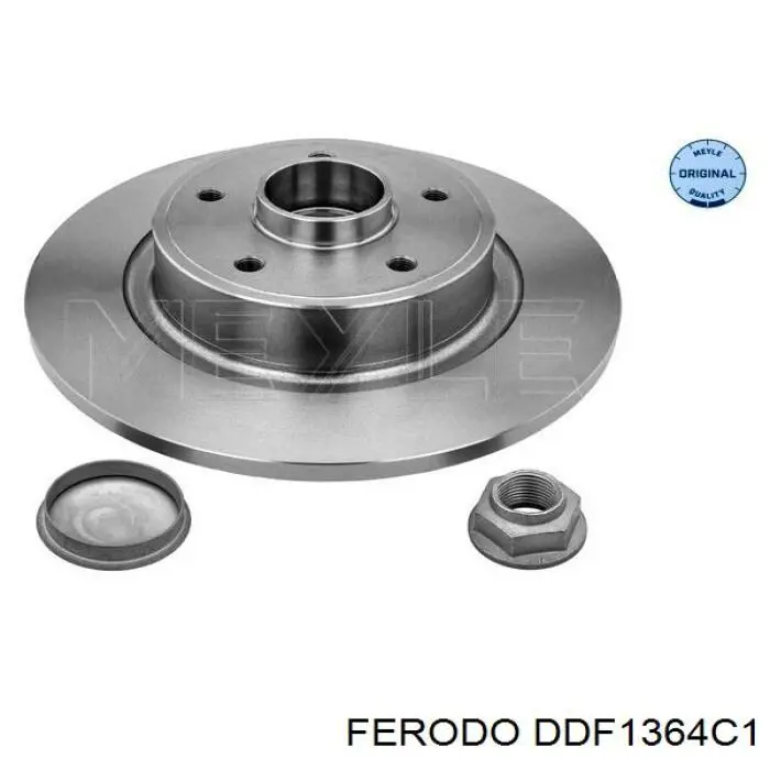 Диск гальмівний задній Ferodo DDF1364C1