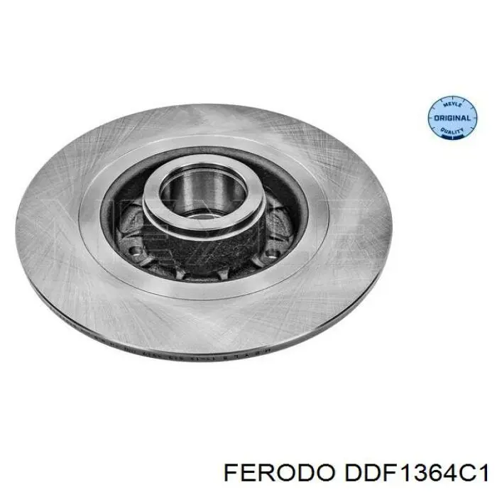 Купити DDF1364C1 Ferodo Диск заднього гальма