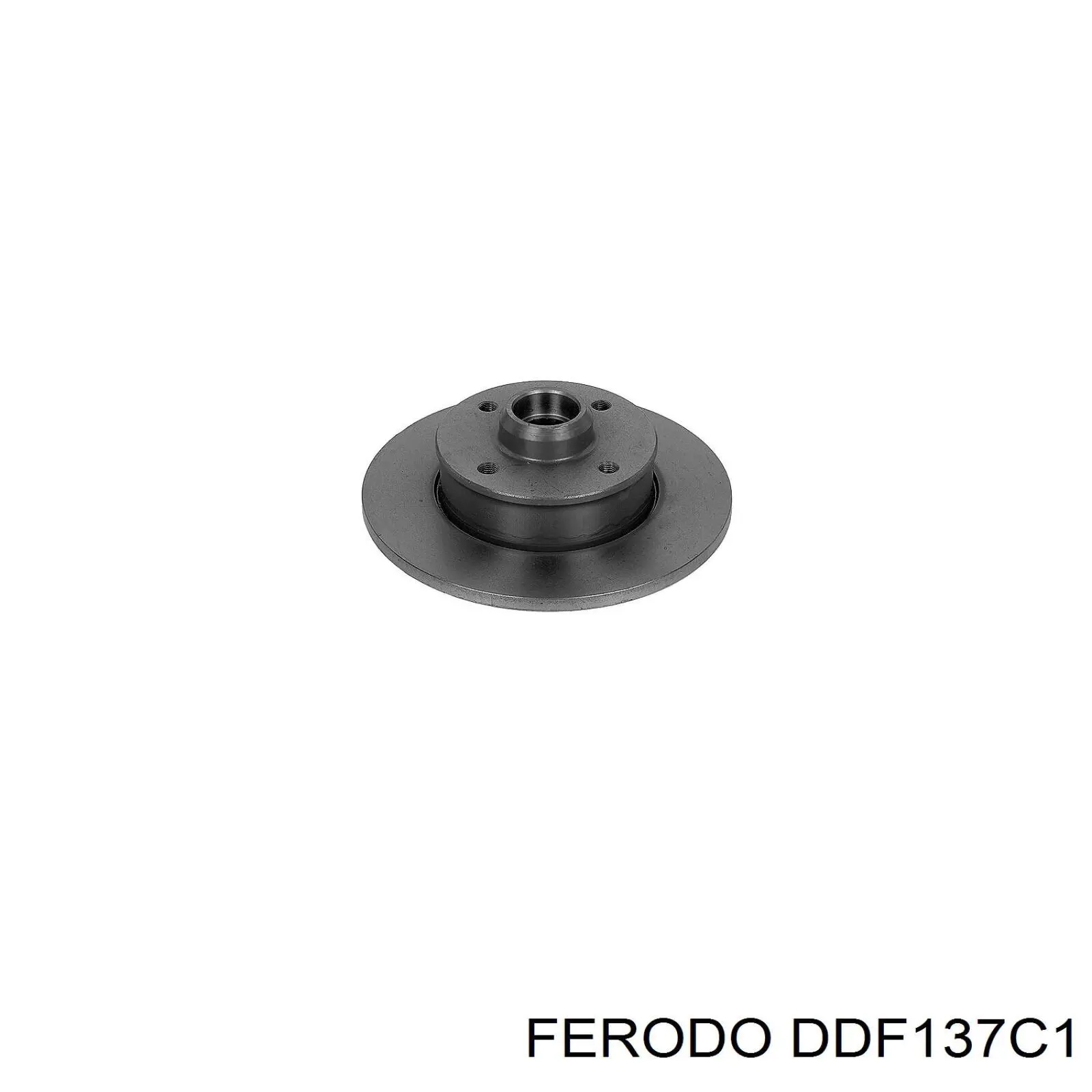 DDF137C1 Ferodo диск гальмівний задній