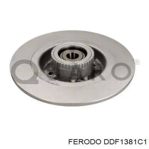 DDF1381C1 Ferodo диск гальмівний задній