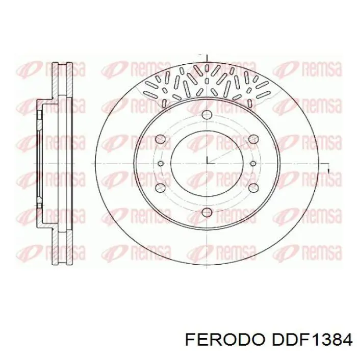 Купити DDF1384 Ferodo Ротор гальмівний