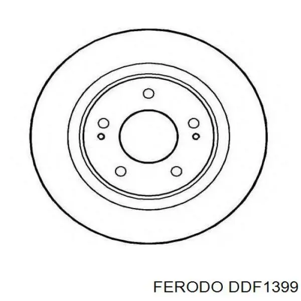 DDF1399 Ferodo Гальмо дискове переднє