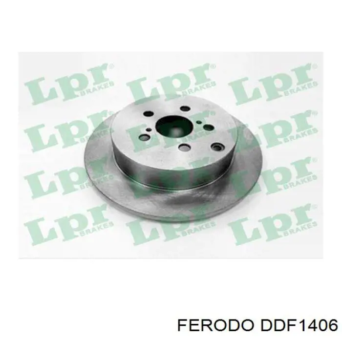 Купити DDF1406 Ferodo Диск заднього гальма